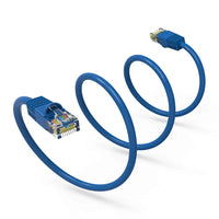 Thumbnail for 2 EPC3BL 3' Cat6 Ethernet network patch cable RJ45 23AWG 600M solid copper wire 3' blue