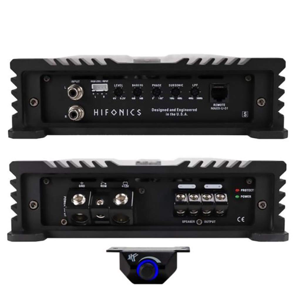 Hifonics GE2500.1D GEMINI ELITE 2500W Peak Car Audio Subwoofer Mono Amplifier