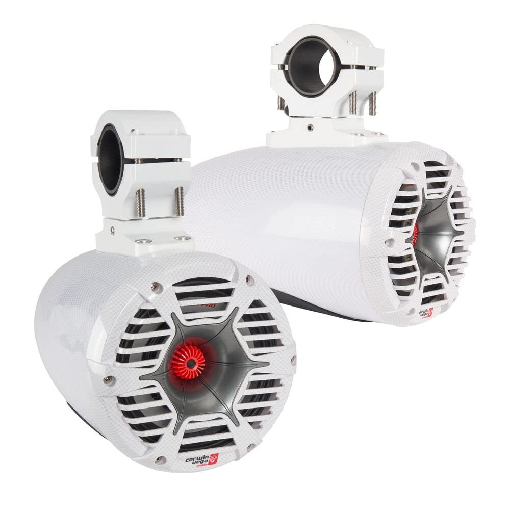 Cerwin Vega SPMT65SW Stroker Pro Rpm Single 6.5" Marine Tower Kit-white-400w