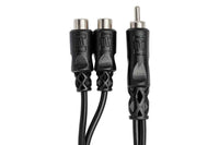 Thumbnail for Hosa YRA-104 Y Cable RCA Male to Dual RCA Female