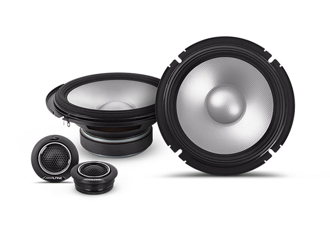 (2) Pairs ALPINE S2-S65C 240w 6.5" Car Audio Component Speakers w/1 Tweeters