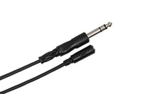 Thumbnail for Hosa MHE-325 Headphone Adaptor Cable 3.5 mm TRS to 1/4 in TRS - 25 Feet