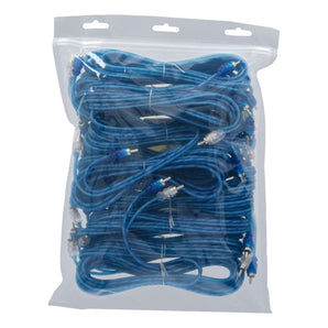 Raptor R2R10-10 10 Pack RCA 2-Channel R2 Audio Cable - Bulk Series 10 Feet