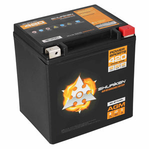 Shuriken SK-BTX30L 420 CRANK AMPS / 30AMP HOURS AGM Power Sports 12V Battery