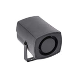 Install Bay IBSIRENM6 Mini PIEZO Siren 6 Tone in black with a sleek design, perfect for alarms and notifications.