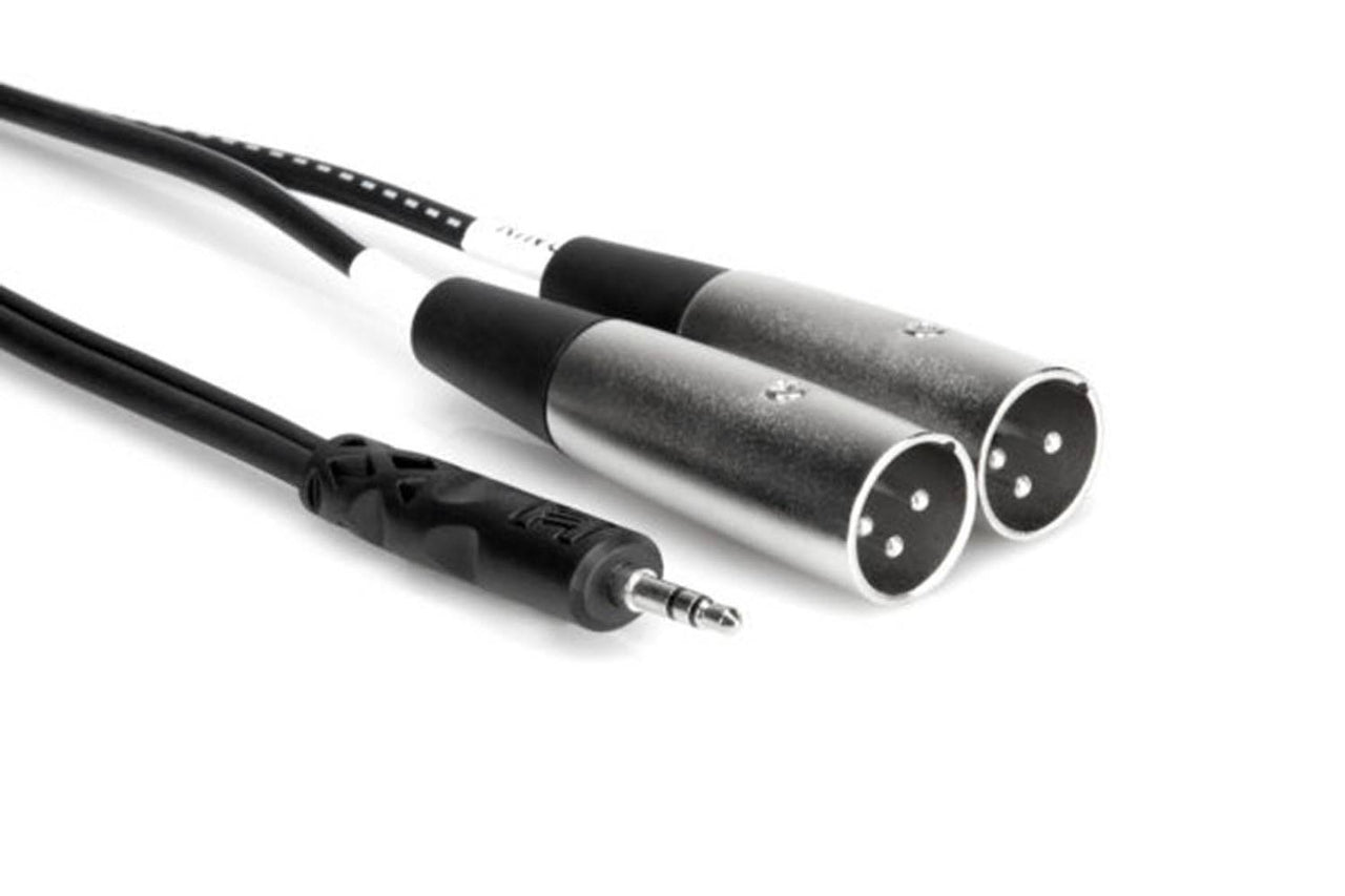 Hosa Stereo Breakout Cable, 3.5 mm Mini Stereo TRS to Dual XLR3M