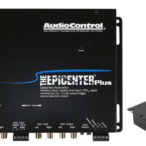 Audio Control The Epicenter Plus Bass Restoration Processor, 12V, Black Blue, 2.39 lbs
