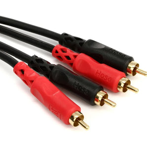 Hosa CRA-201AU Stereo Interconnect Dual RCA Cable - 3.3 foot