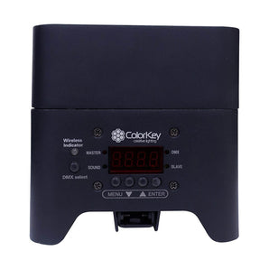 ColorKey CKW-6020B, MobilePar Uplight Mini Hex 4, Battery Powered Wireless Par Fixture Light