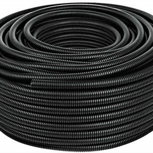 5 Ft 5/8" Split Wire Loom Conduit Polyethylene Tubing Black Color Sleeve Tube
