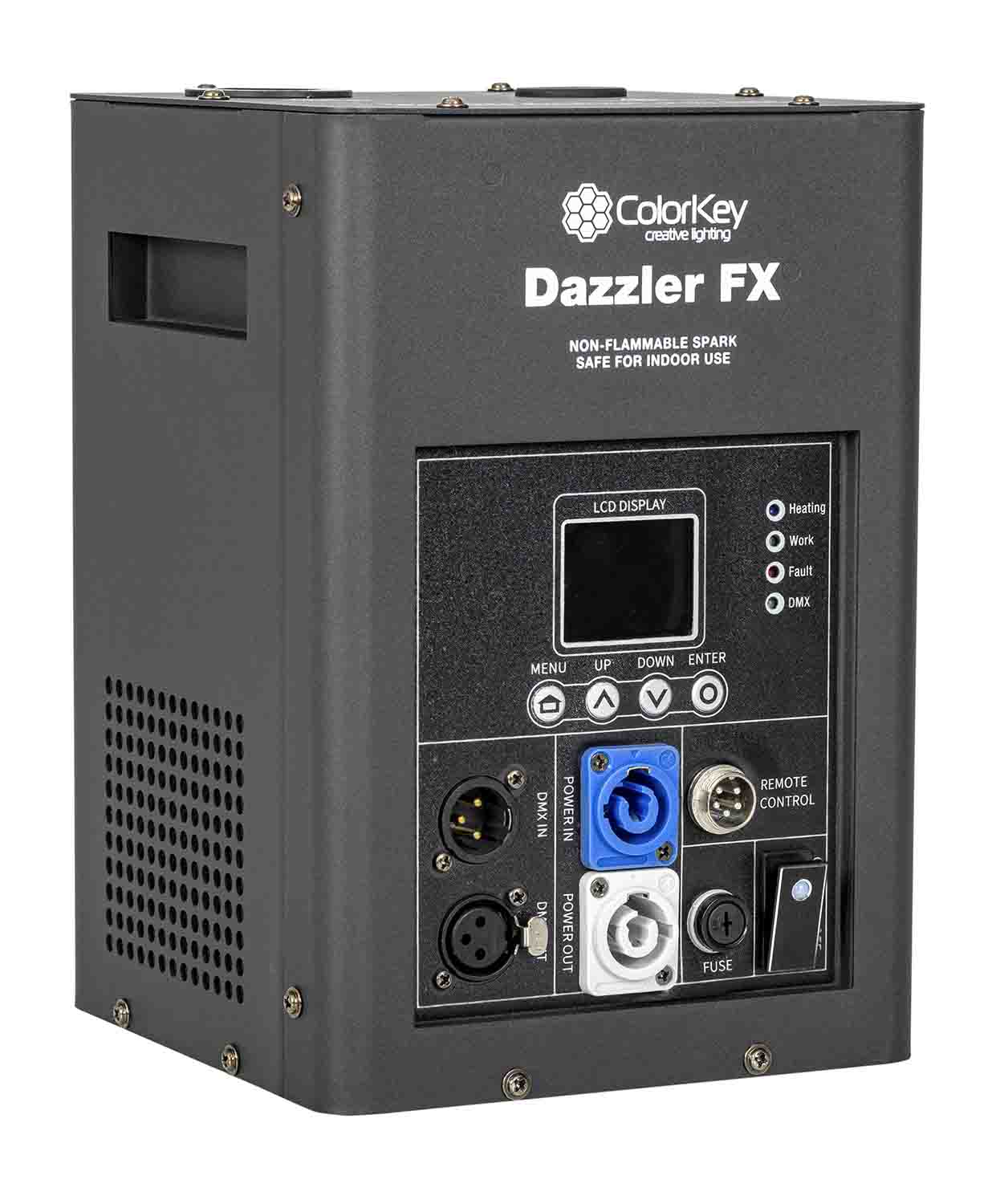 Colorkey CKU-7702 Cold Spark Machine Bundle 2 Dazzlers with Road Case - Black