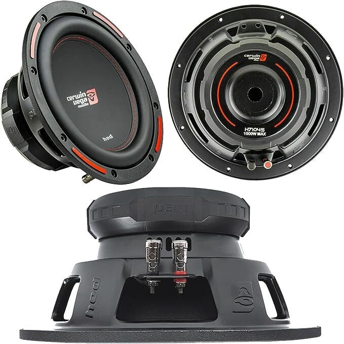 2 Cerwin Vega H7104S HED Series 10" SVC Subwoofer (4Ω)