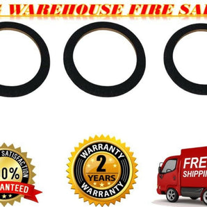 3 15" Black Carpeted MDF Car Stereo Speaker Woofer Subwoofer Sub Ring Spacer