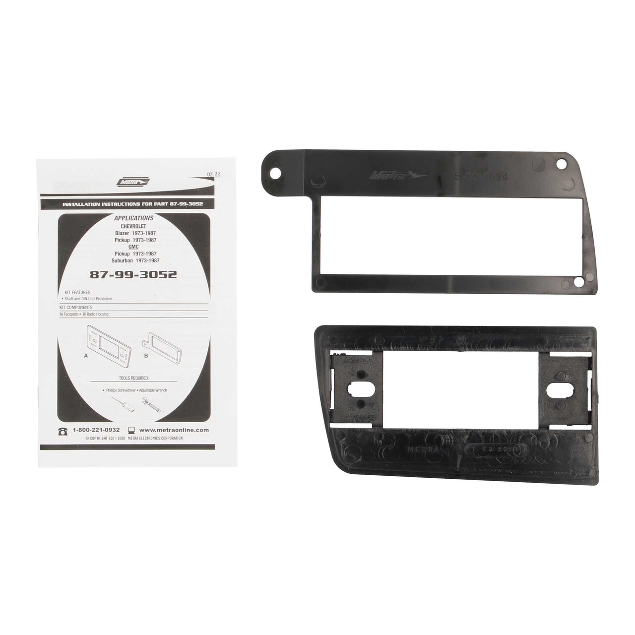 Metra 87-99-3052 Dash Kit Pockets - Compatible Fits for Chevrolet / GMC Trucks / SUVs 1973-1991