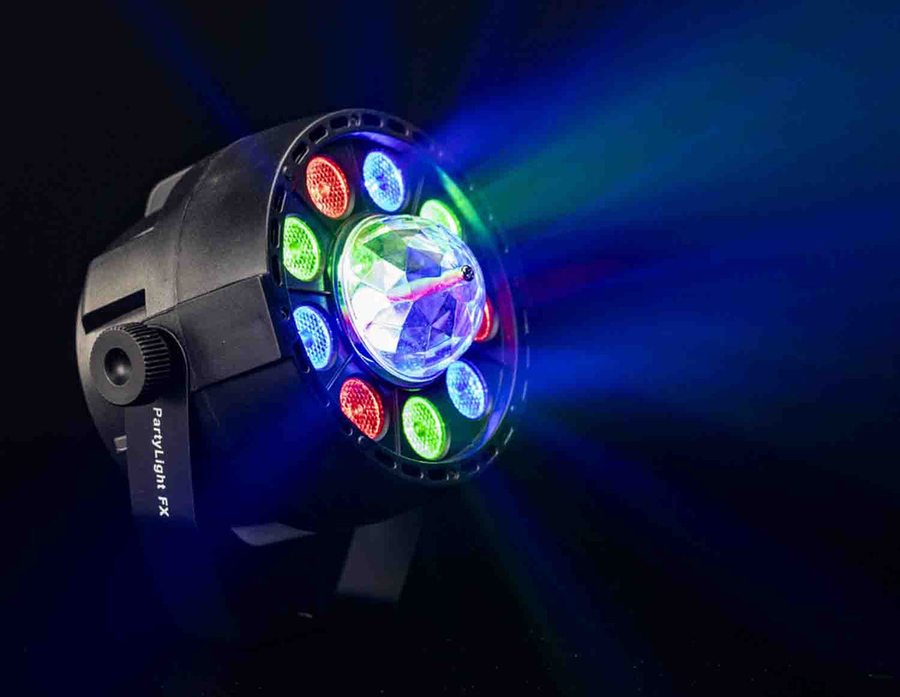 Colorkey CKU-1080 Party Light FX Compact LED Wash Light with Motorized RGB Party Bulb Effect