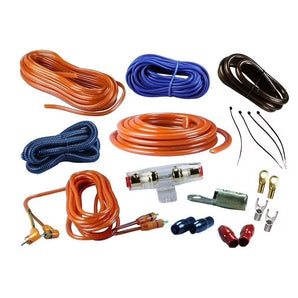 Absolute USA KIT-4OR 2000 Watts Complete Amplifier Hookup Kit Orange Color