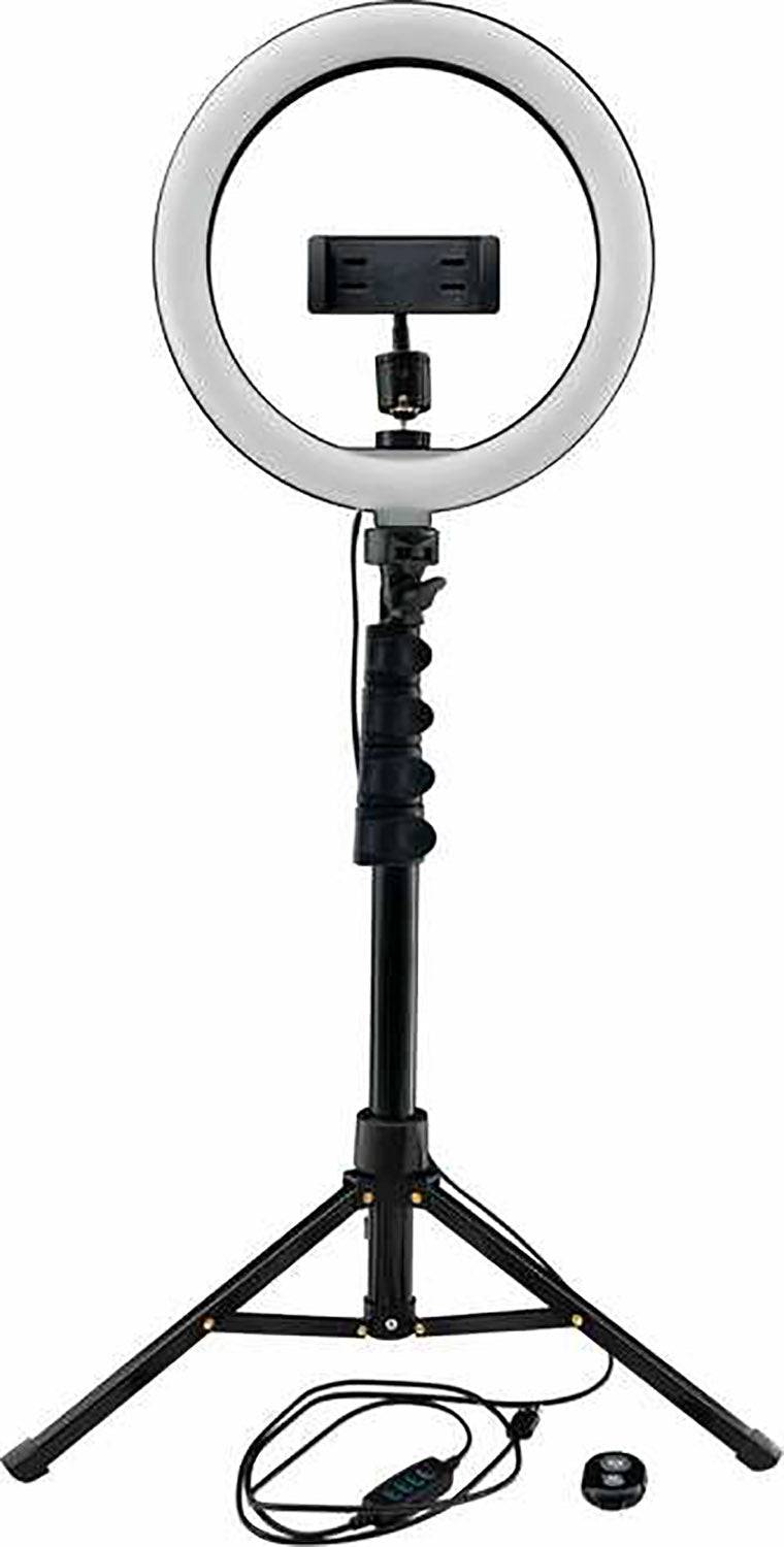 Mackie mRING-10, 10” 3-Color Ring Light Kit with Stand and Remote