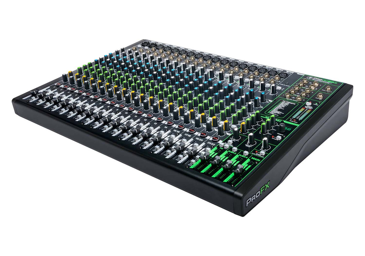 Mackie ProFX22v3, 22-Channel Professional Effects Mixer with USB