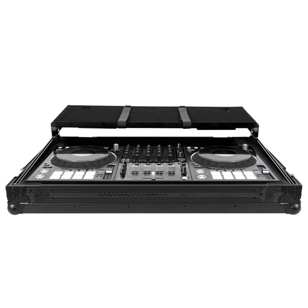 Headliner Pitch Black Flight Case for Pioneer DJ DDJ-FLX10 with Laptop Platform and Wheels