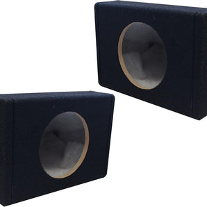 Absolute 6 1/2" Angled/Wedge Single Speaker Enclosure box pair 6.5" speaker box