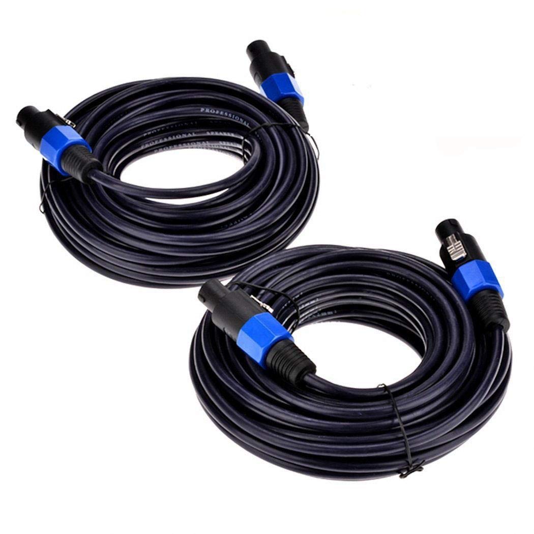 2 MR DJ 100 Feet PRO PA DJ Speakon Male to Speakon Male Speaker Cable