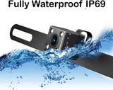 CAM111 Backup Camera License Plate with HD Night Vision and waterproof design for rear view visibility.