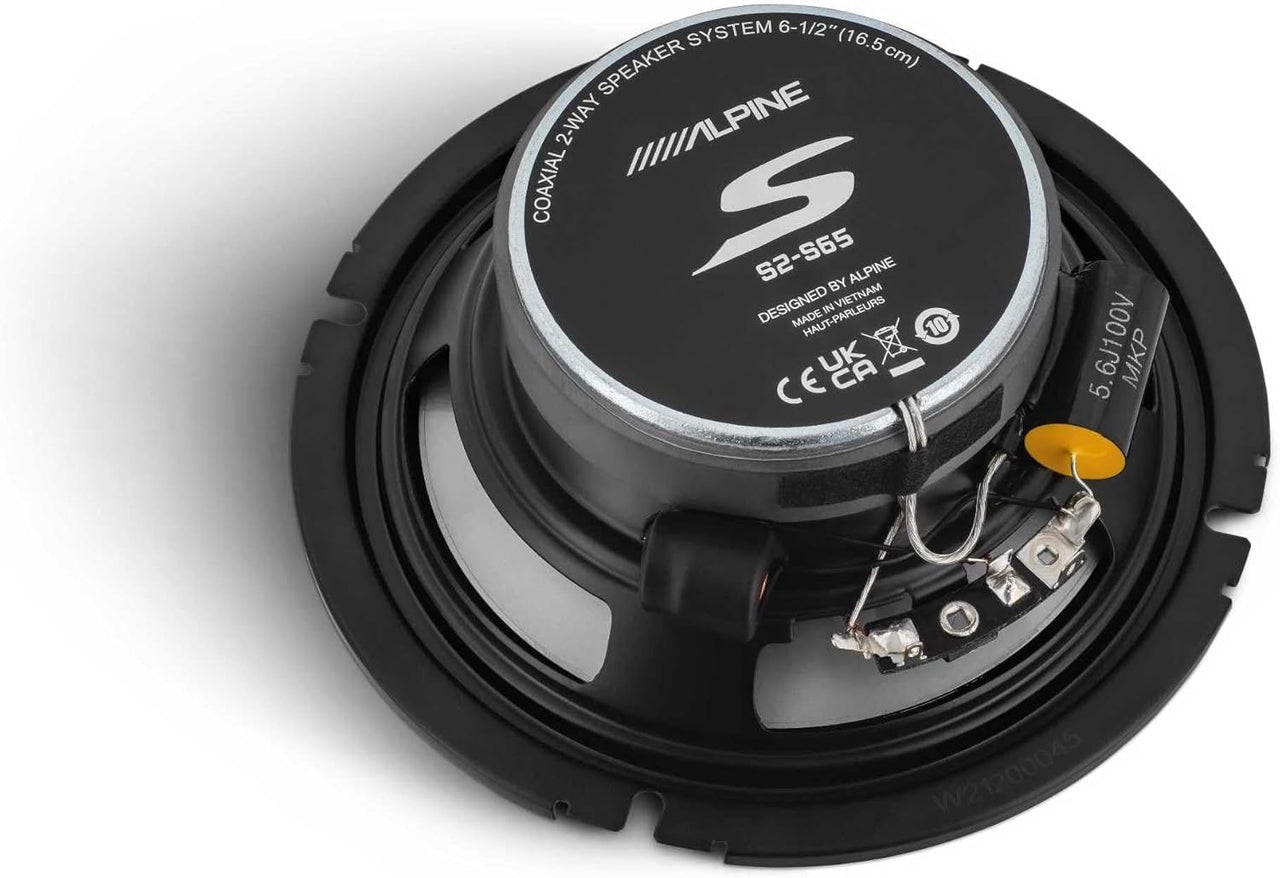 2 Alpine S2-S65C 6.5" Speaker Package With Speaker Adapter and Harness For Select Honda and Acura Vehicles