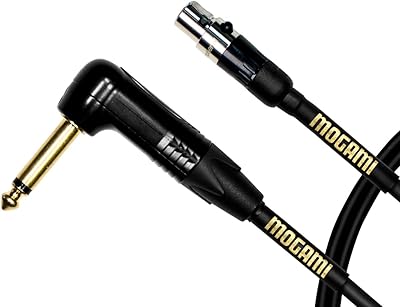 Mogami GOLD-BPSH-TS-18 Belt Pack Instrument Cable - 18 Inch