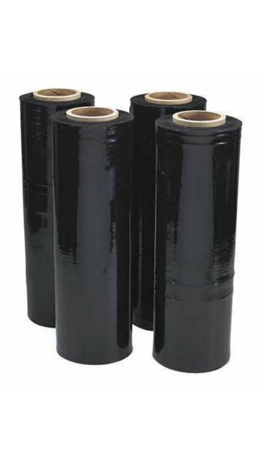 HQ 18" x 1500' 80 Ga 4 Rolls Pallet Wrap Stretch Film Shrink Wrap 1500FT Black