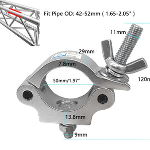 MR TRUSS TC4 Universal 2" Pro Aluminum Stage Lighting Clamp Mounting