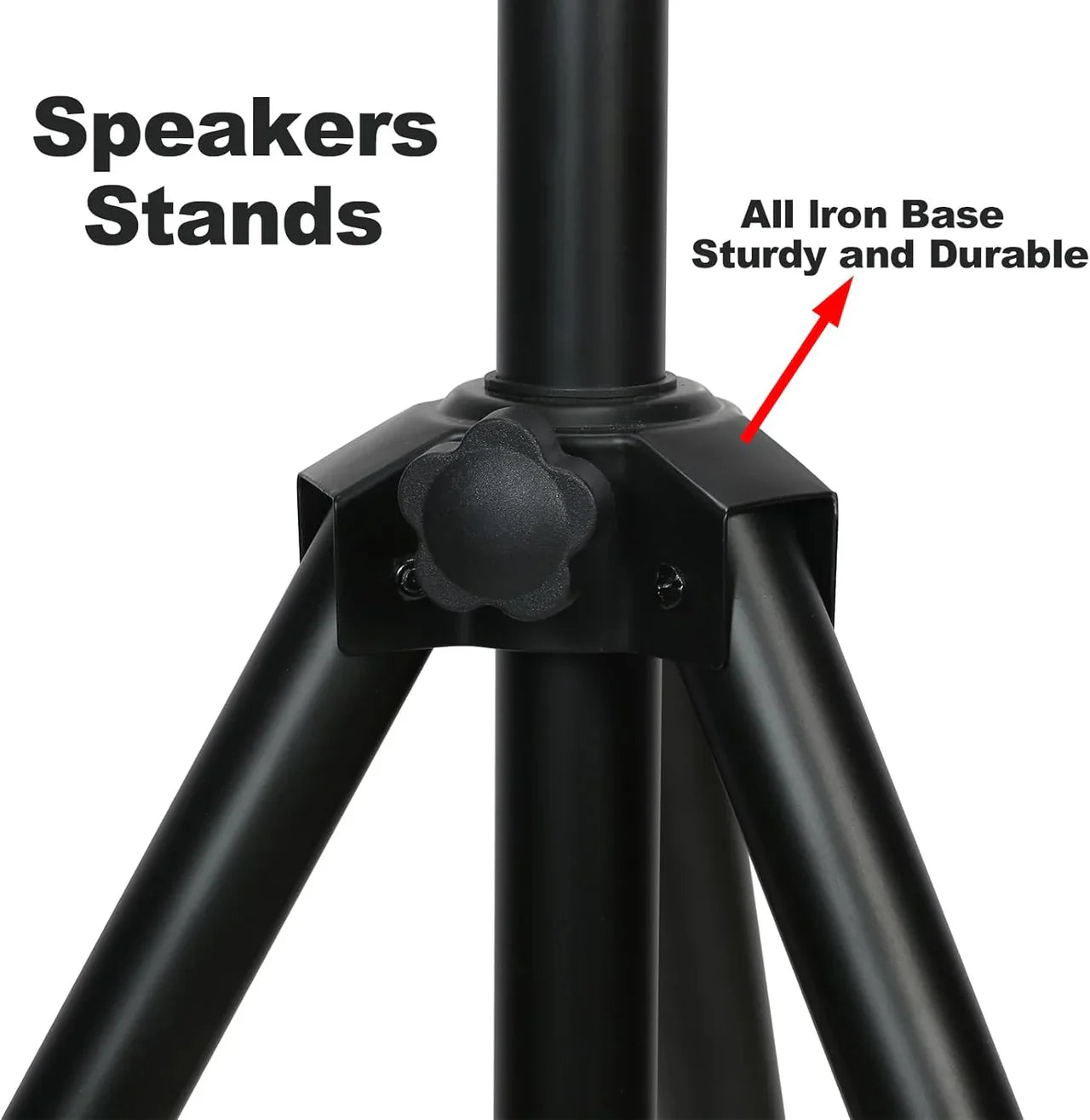 NEW PAIR OF MR DJ TRIPOD DJ PA SPEAKER STANDS ADJUSTABLE HEIGHT STAND