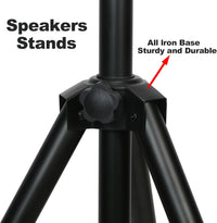 Thumbnail for MR DJ SS350 Pro Universal Folding Tripod DJ PA Home On Stage Speaker Light Stand
