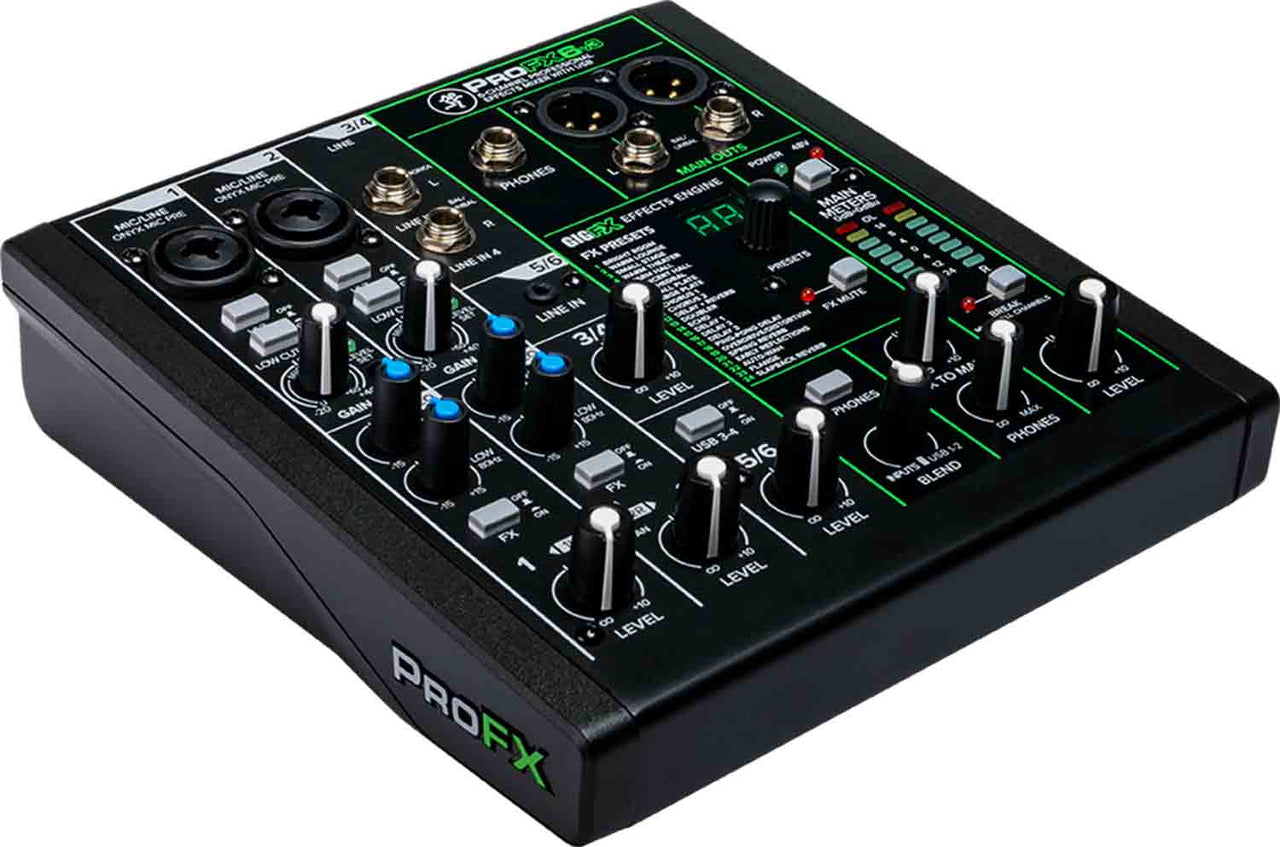 Mackie ProFX6v3, Professional Effects Mixer with USB