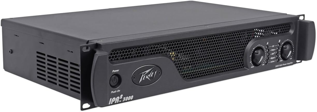 Peavey IPR2 3000 3000 Watt Class D Pro Power Amplifier Amp+ Mic System+2 Cables