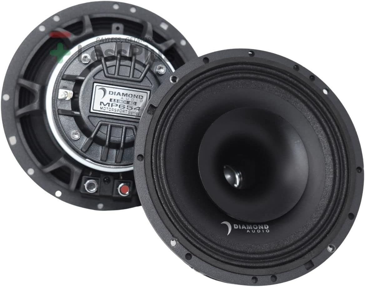 Diamond Audio MP654 Motorsport Series 6.5" Pro Full-Range Co-Ax Horn Speakers