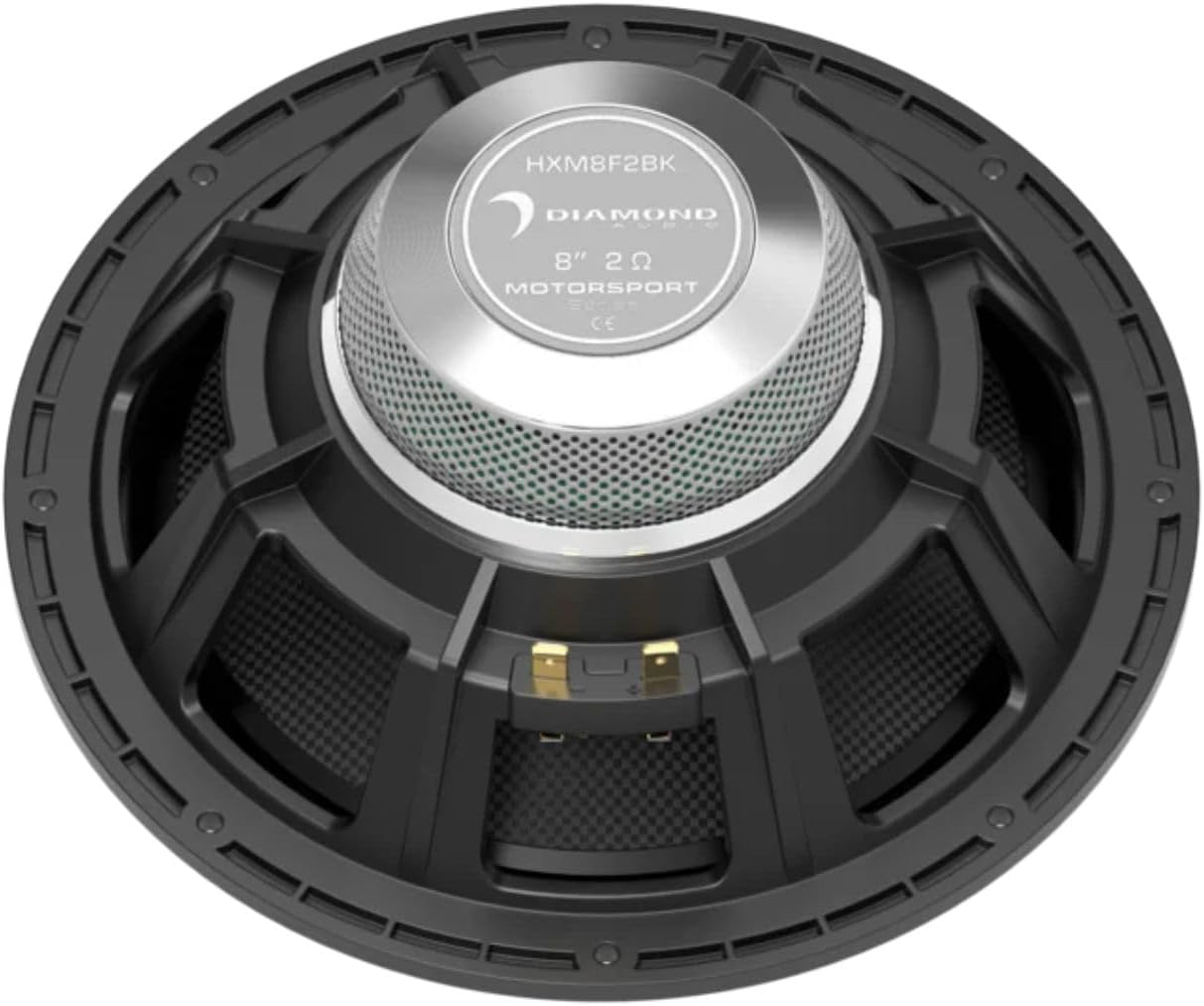 Diamond Audio HXM8F2BK 8" 2-Way High Output Coaxial 2-ohm Marine Speakers