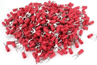 Thumbnail for Install Bay RVST10 Red Vinyl Spade Terminal 22-18 Gauge #10 Package of 100