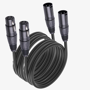 2 MR DJ CXMXF50 50' XLR Male to XLR Female Microphone Balanced Instrumental Dj XLR Interconnect Cable