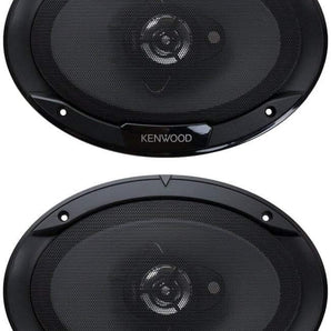 2 Kenwood KFC-6966S 800W Max (90W RMS) 6" x 9" 3-Way Coaxial Car Speakers -2 Pair
