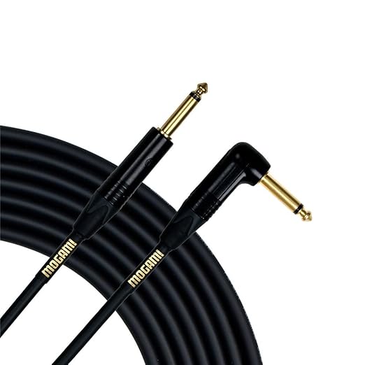 Mogami GOLD INSTRUMENT-03R Straight to Right Angle Instrument Cable - 3 foot