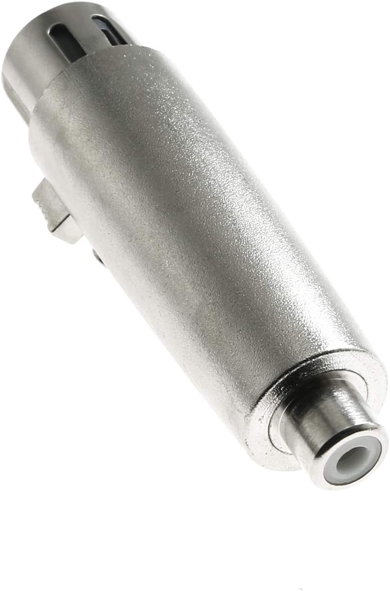 8 AT TRCAXLRF XLR Female to RCA Female Adapter Converter Gender Audio Coupler