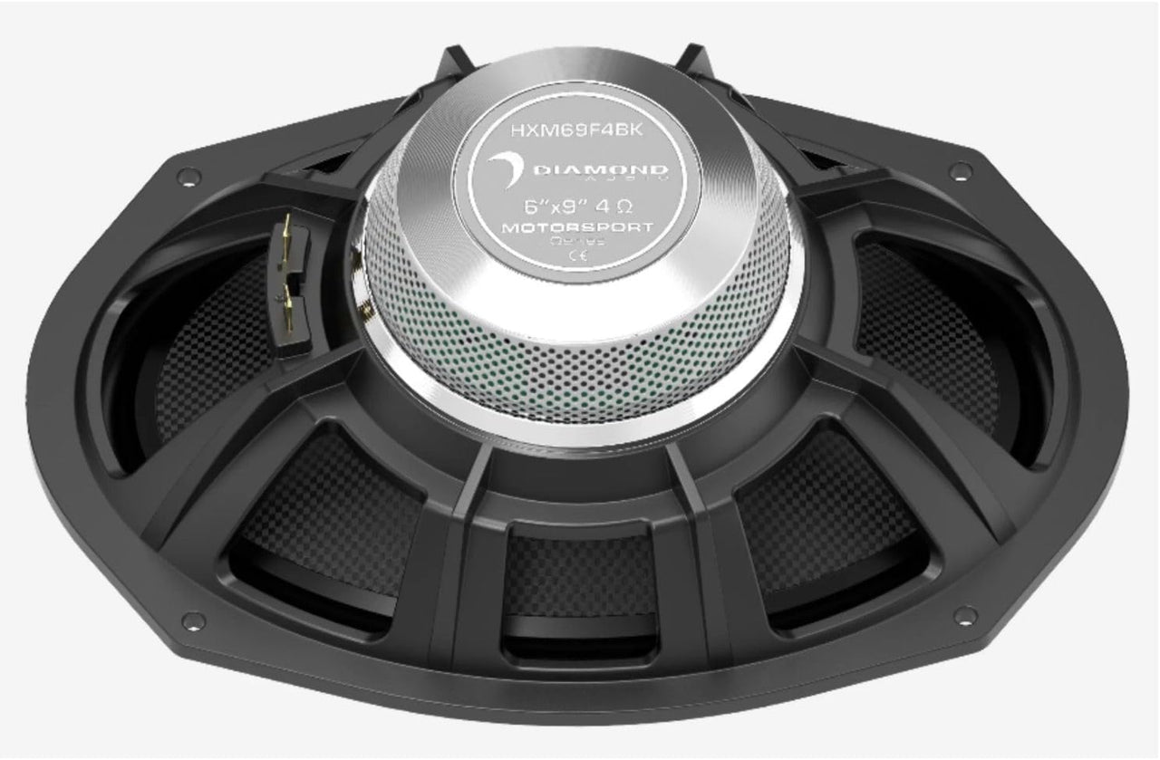 Diamond Audio HXM69F4BK 6"x9" 2-Way 4Ω High Output Marine Speaker