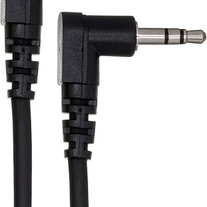 Hosa CMM-105RR Stereo Interconnect Cable Right angle 3.5mm TRS Male to Right angle 3.5mm TRS Male - 5 foot