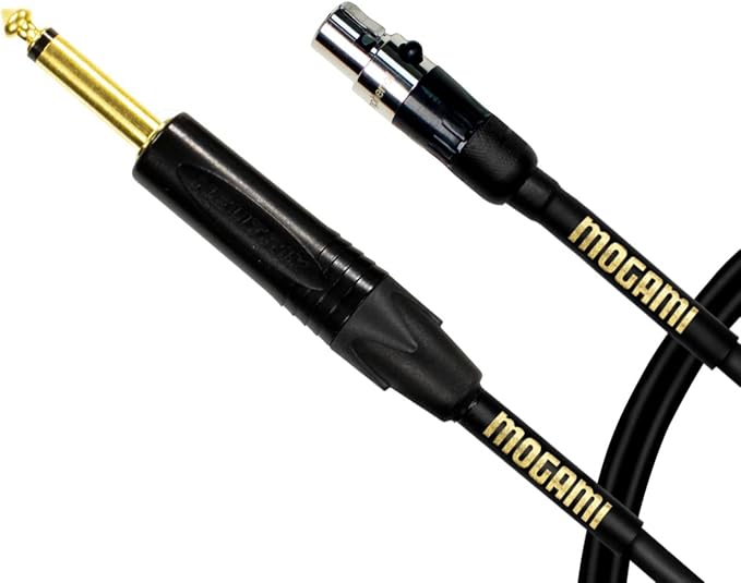 Mogami GOLD-BPSH-TS-18 Belt Pack Instrument Cable - 18 Inch