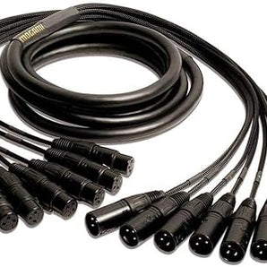 Mogami GOLD 8 XLR-XLR-05 8-channel XLR Male to XLR Female Snake Cable - 5 foot