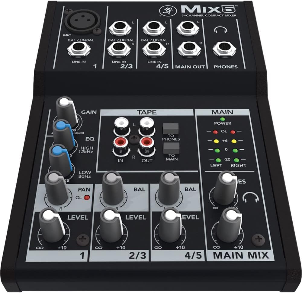 Mackie Mix5 5-channel Compact Mixer