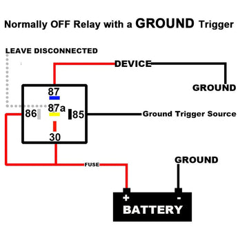 Absolute USA RLS-130 waterproof relay with metal bracket packaging and two relays shown from different angles.