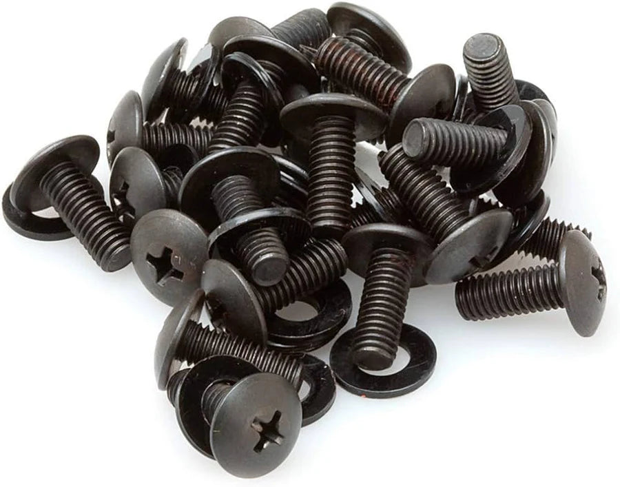 Hosa RMC-180 Standard Audio Rack Moutning Screws and Washers, 24 Pieces