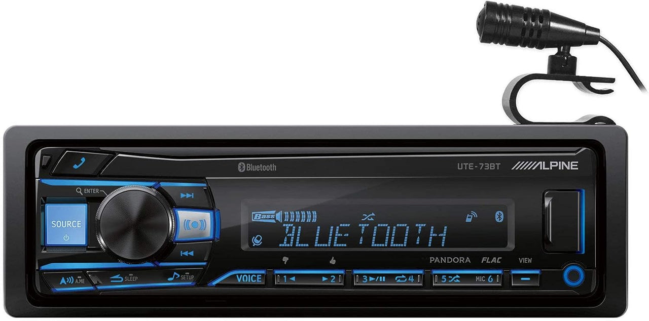 Alpine UTE-73BT Digital Media Bluetooth Stereo Receiver Fit 2002 KIA Spectra