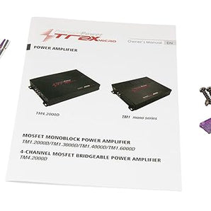 Precision Power TM4.2000D 2000W Class D Trax Micro 4-Channel Micro Car Amplifier